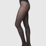 Doris Dots Tights - Black