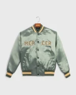 The Mercer CR Varsity Jacket - Moss Green