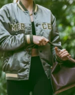 The Mercer CR Varsity Jacket - Moss Green - Afbeelding 3
