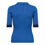 BonnyCC Polo SS Knit - Blue - Afbeelding 2