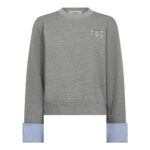 DaniellaCC Cuff Sweat - Grey Melange