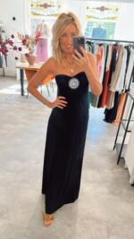 Chic By Lirette - Strapless Dress - Black - Afbeelding 2