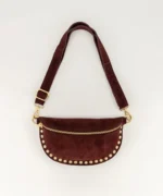Debby Suede Bag - Bordeaux