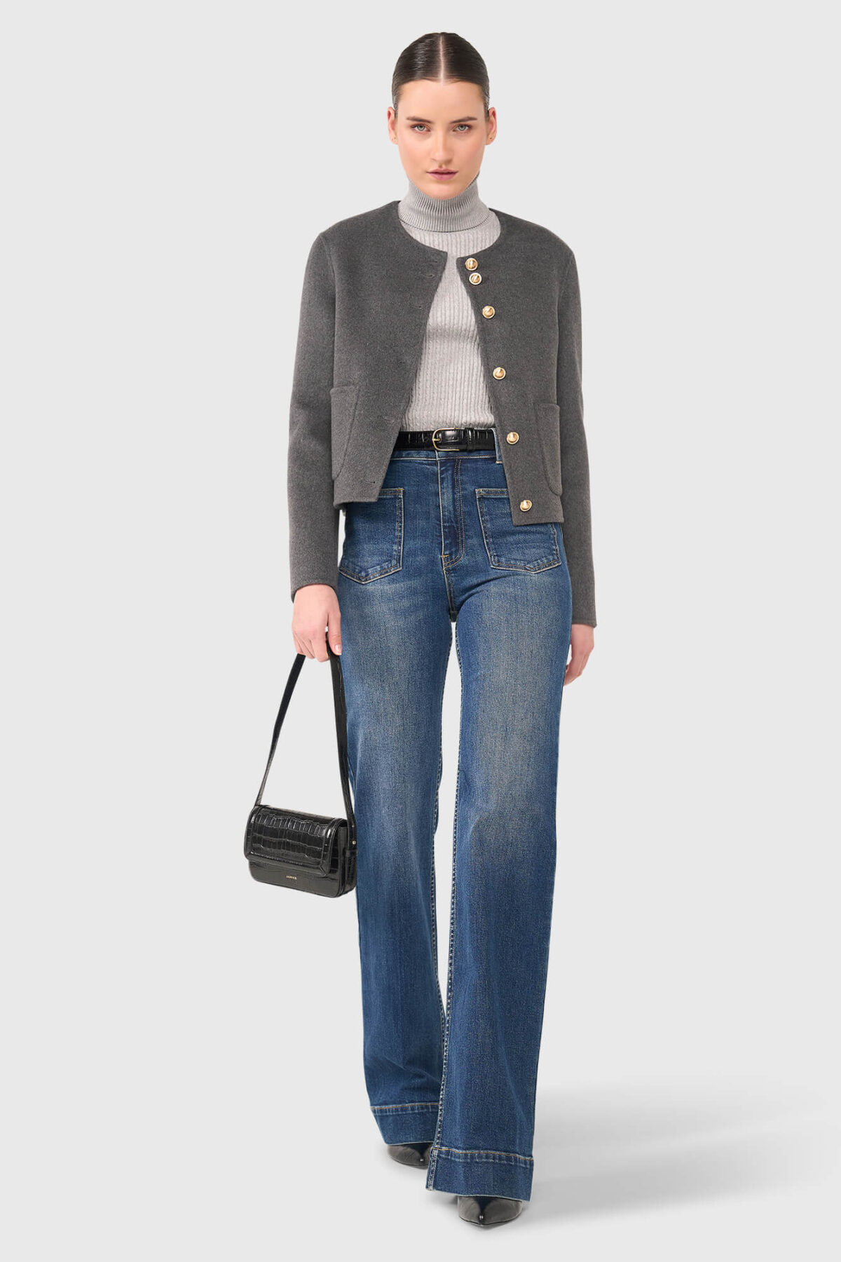 Vince Cashmere Jacket - Grijs - Afbeelding 2