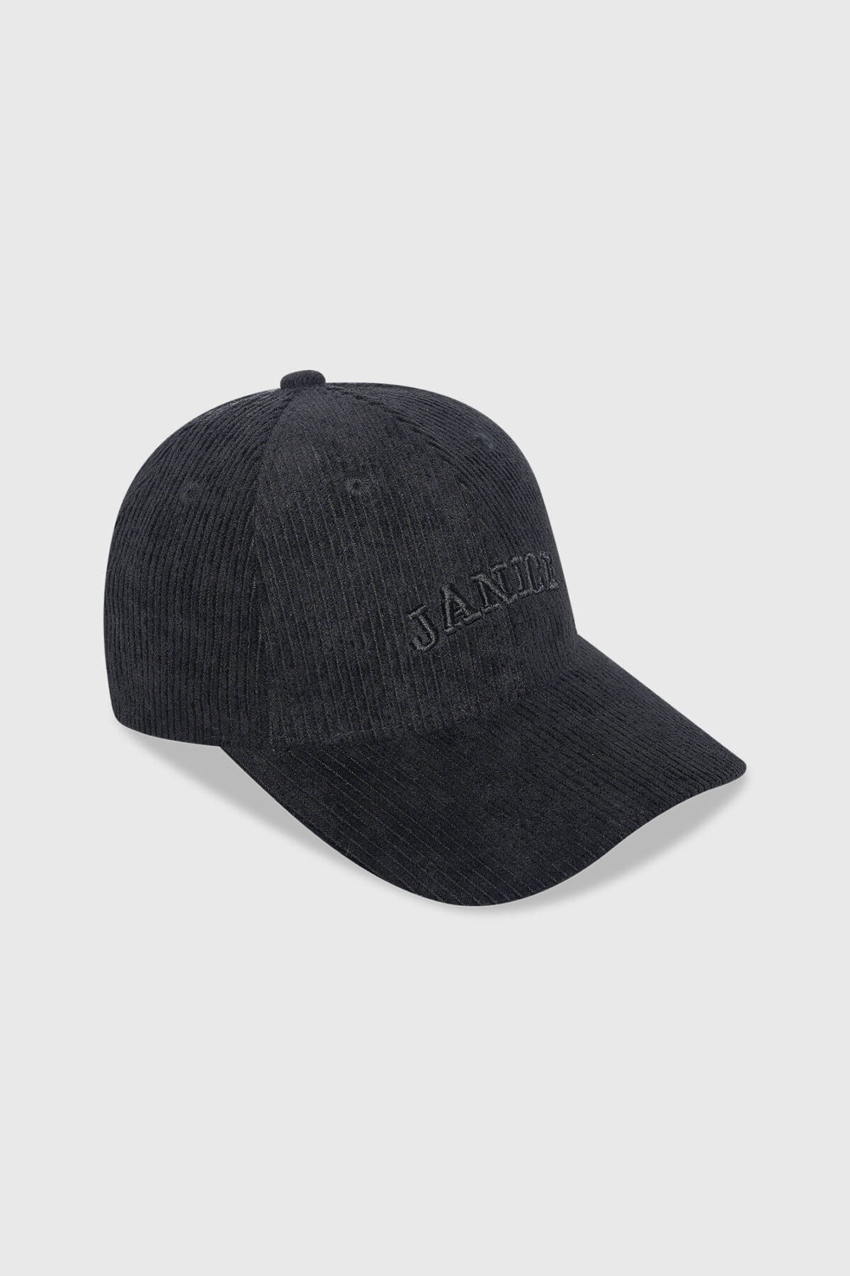Janice Logo Cap - Rib Zwart - Afbeelding 1