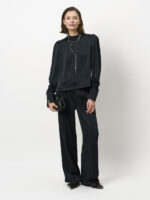 Jules Creased Satin Pants - Midnight Green - Afbeelding 2