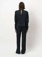 Jules Creased Satin Pants - Midnight Green - Afbeelding 4