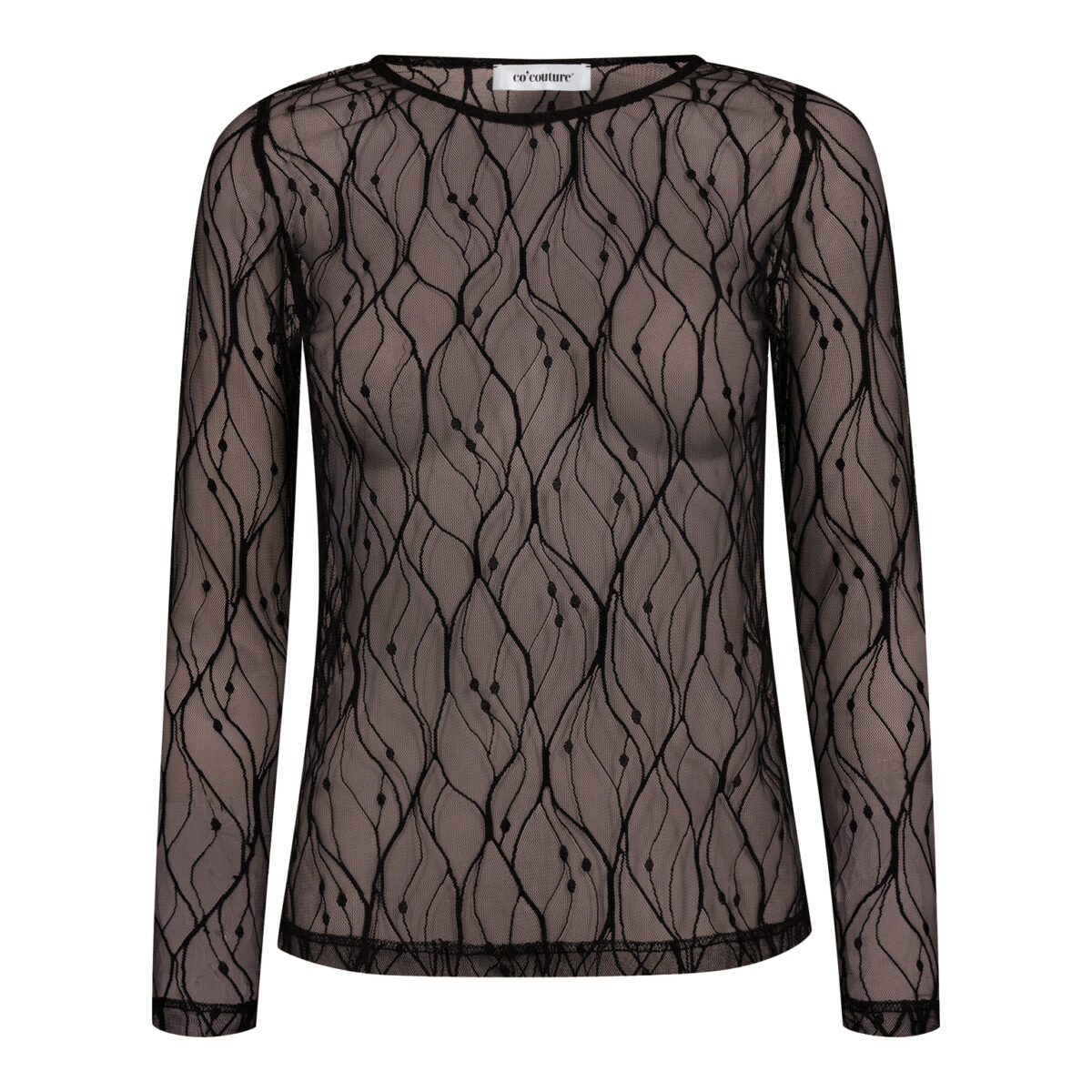 MercyCC-Mesh-O-Blouse - Brown - Afbeelding 1
