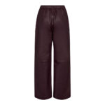 PhoebeCC Pull On Leather Pant - Bordeaux - Afbeelding 2