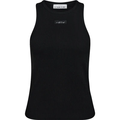 Rib Badge Tank - Black