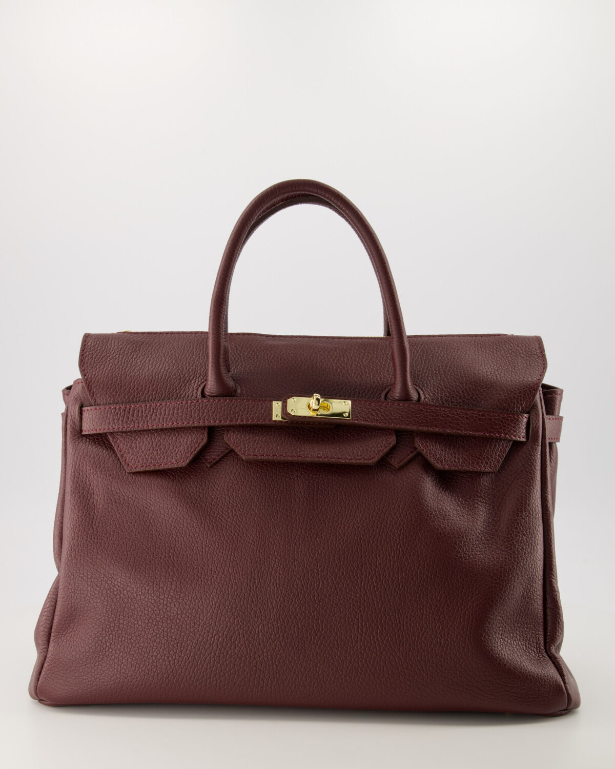 Birdie Large Leather Bag - Bordeaux - Afbeelding 1