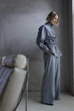 Fanette Stripe Blouse - Grey - Afbeelding 3