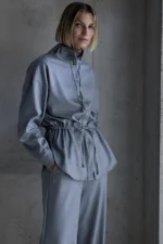 Fanette Stripe Blouse - Grey - Afbeelding 2