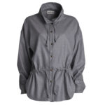 Fanette Stripe Blouse - Grey