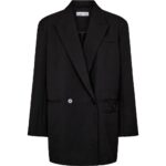 Premiere Oversize Triangle Blazer - Black
