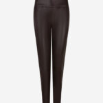 Pollie Leather Pants - Coffee Bean