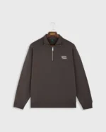 The Mercer Quarter Zip Contras - Dark Brown