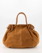 Darcy Suede Bag - Cognac