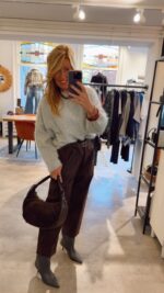 Barrel Pants - Dark Brown - Afbeelding 2