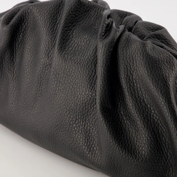 Maxime Leather Clutch - Black