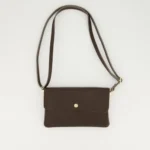 Misa Small Leather Bag - Dark Brown