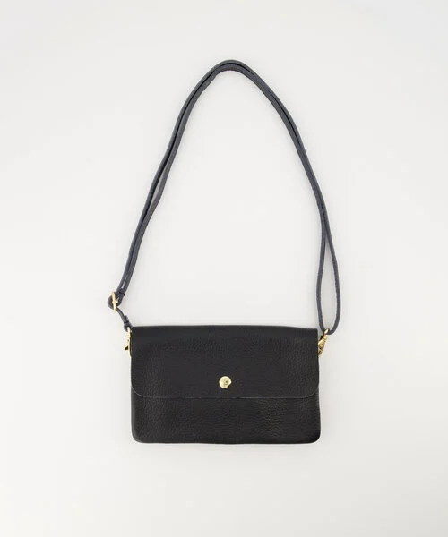 Misa Small Leather Bag - Black