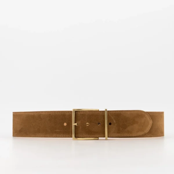 Nova Suede Belt - Cognac