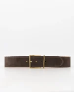 Nova Suede Belt - Dark Brown