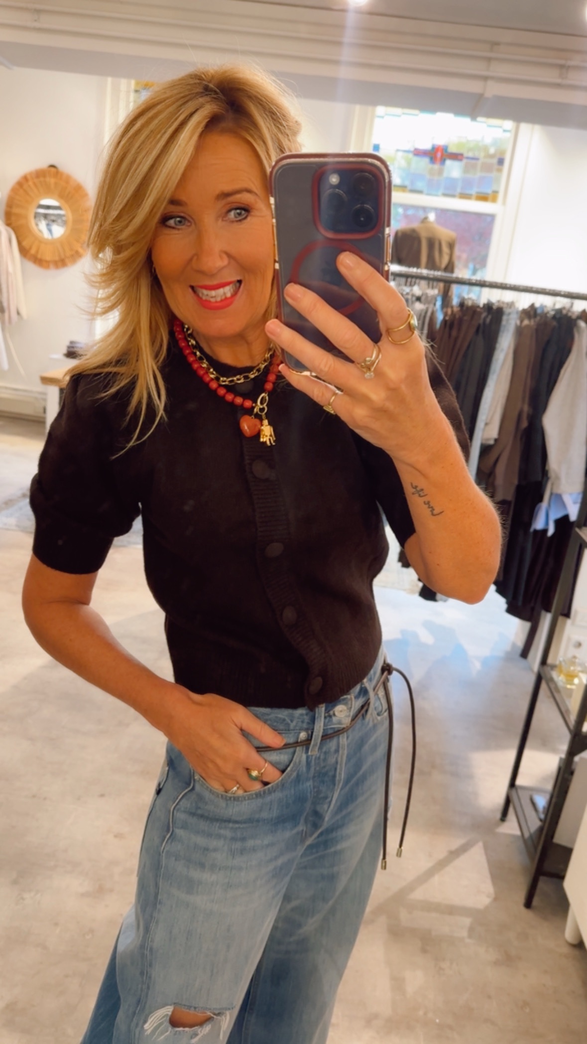 eid517730056194021cameraposition1-9 Trudy Knit Cardigan - Dark Brown - Afbeelding 1