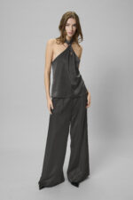 MWEstelle Wide Long Pant - Asphalt - Afbeelding 4