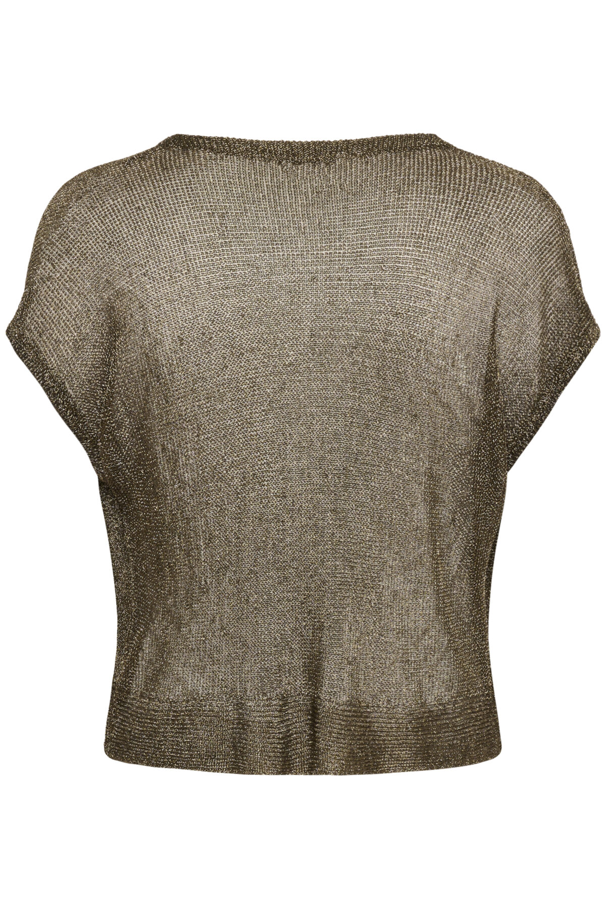 MWOlly Knit Waterfall Top - Black Amber Metallic - Afbeelding 2