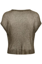 MWOlly Knit Waterfall Top - Black Amber Metallic - Afbeelding 2