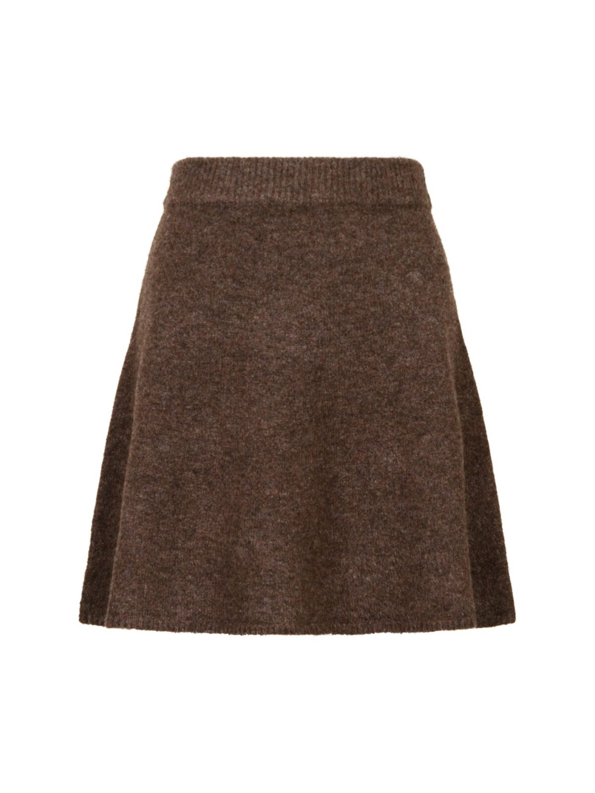 Gisa Knit Skirt - Brown Melange - Afbeelding 1