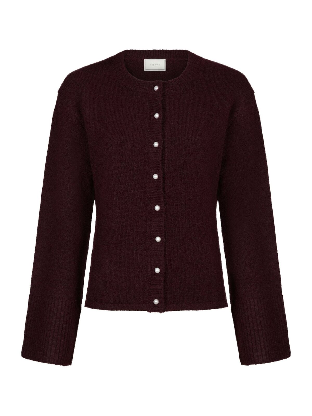 Mixie Knit Cardigan - Wine - Afbeelding 1