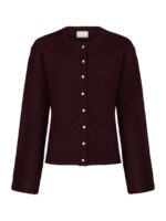 Mixie Knit Cardigan - Wine