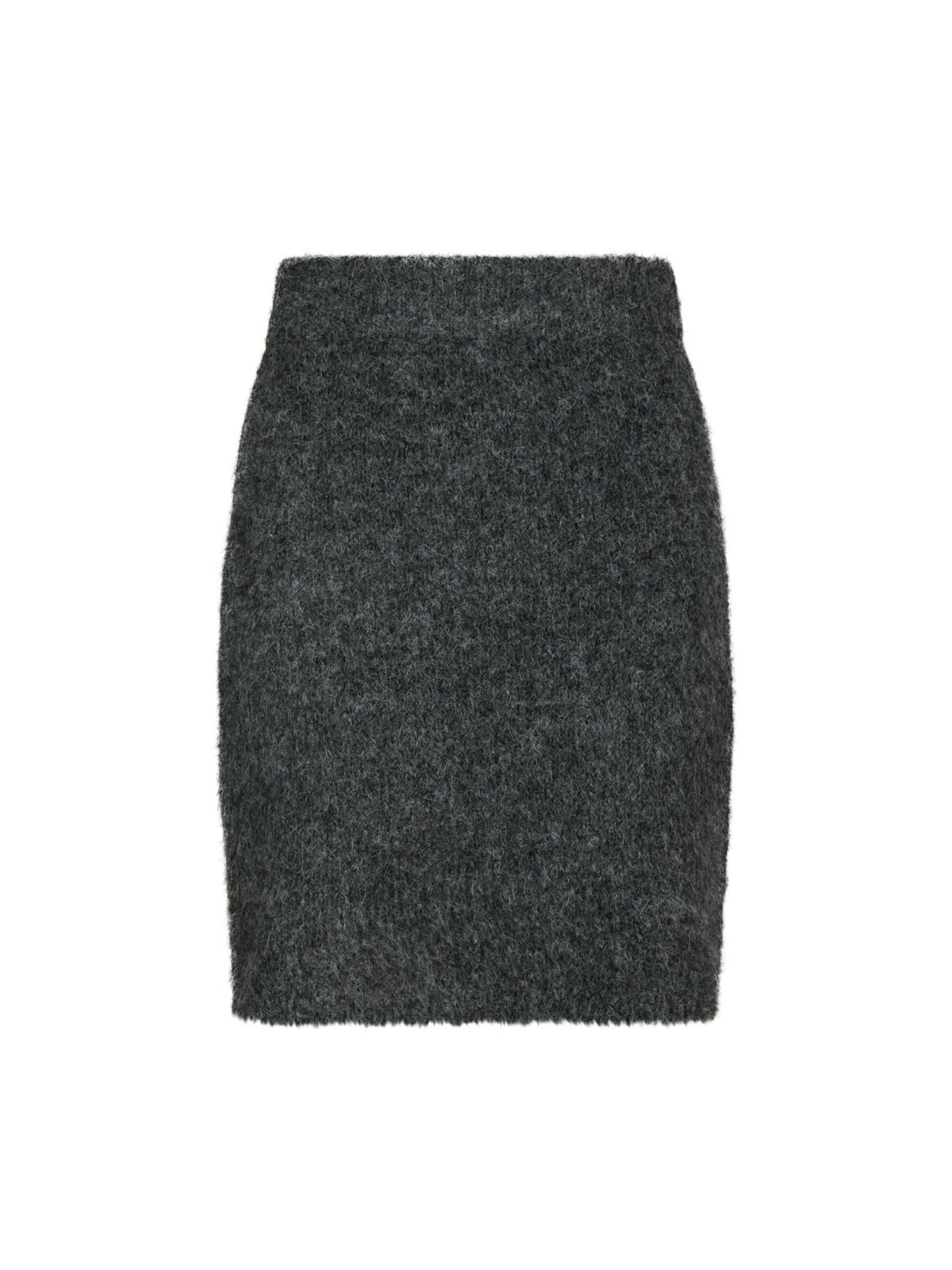 Naria Fluffy Knit Skirt - Antracite - Afbeelding 1