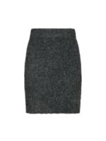 Naria Fluffy Knit Skirt - Antracite