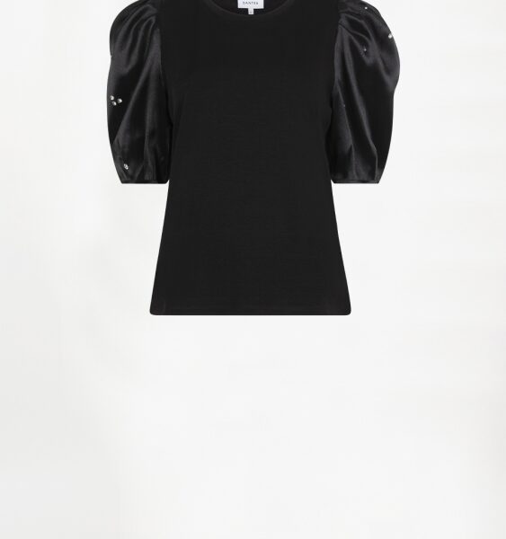 Dante6-Mignon embelished top - Black