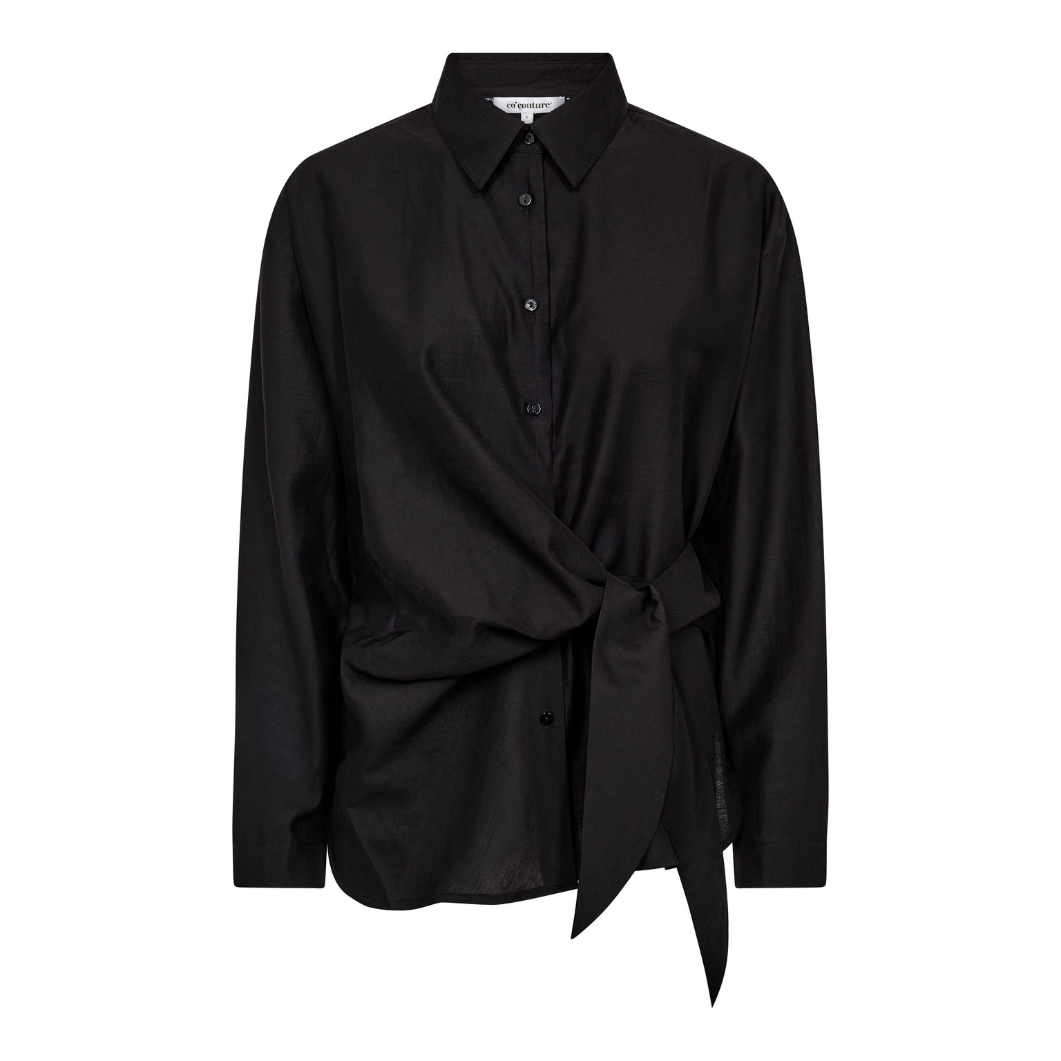 255-35990-96-01 IdinaCC Tie Shirt - Black - Afbeelding 1