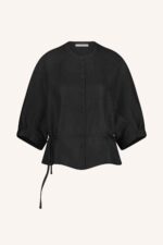 Christi Bubble Blouse - Black