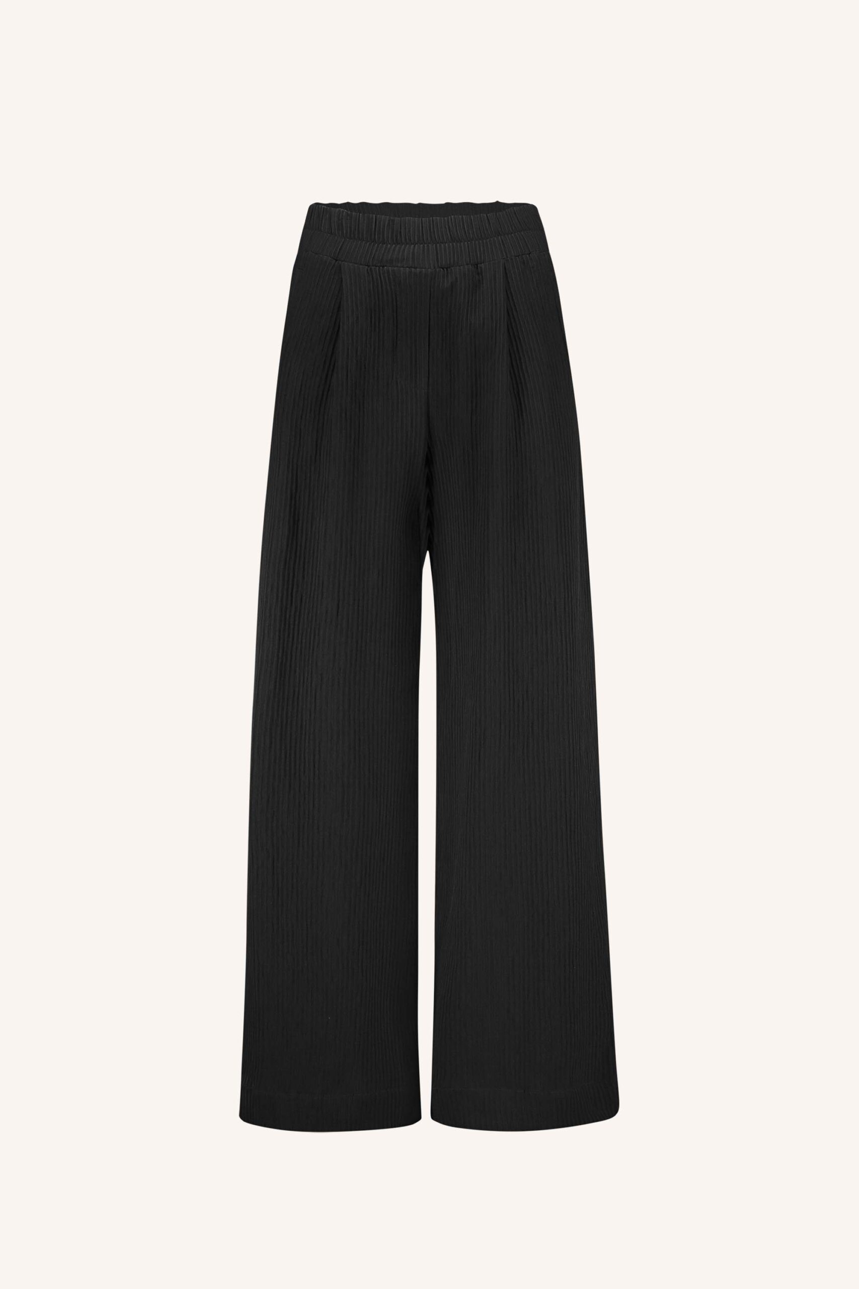 25518007_861_8_402 Benji Structure Stripe Pants - Jet Black - Afbeelding 1