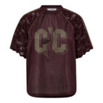 TreyCC Lace Tee - Bordeaux/Walnut