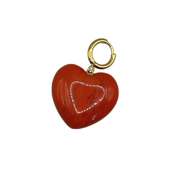 Heart Bold Pendant - Red