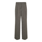 Nicole Pleat Pant - Beige Melangé