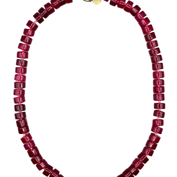 Phil Burgundy Necklace