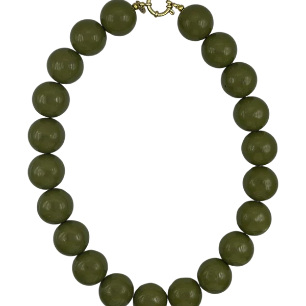 Wilma Necklace - Army Green
