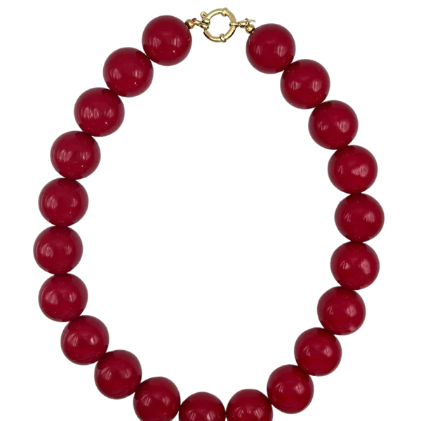 Wilma Necklace - Burgundy