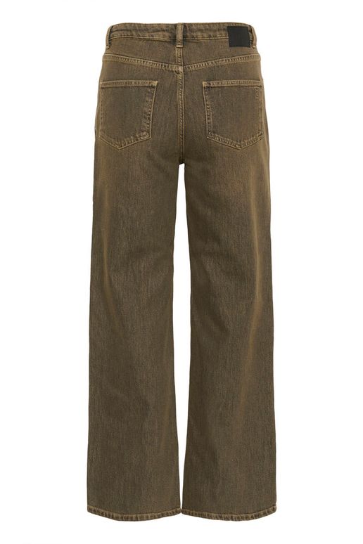 image (15) MWLouise 139 High Wide Jeans - Brown Amber Retro Wash - Afbeelding 2