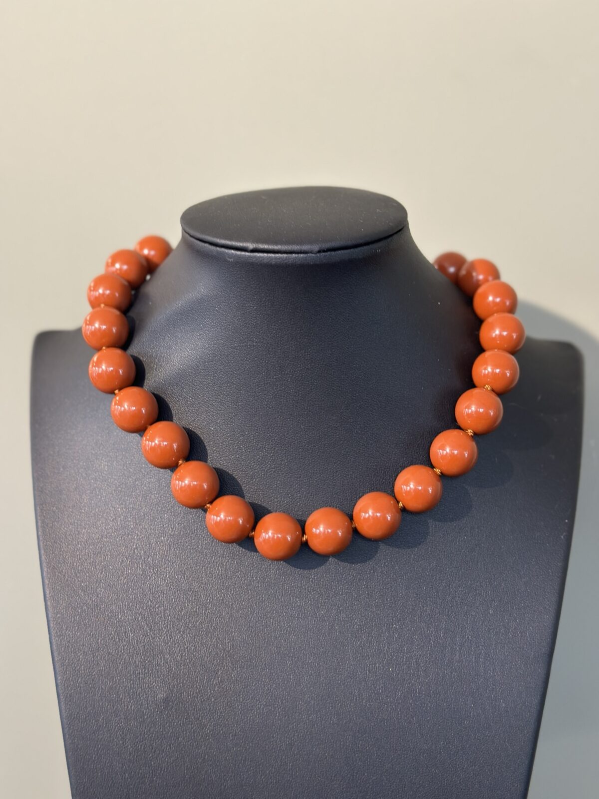 Beads Nechlace - Cognac - Afbeelding 1