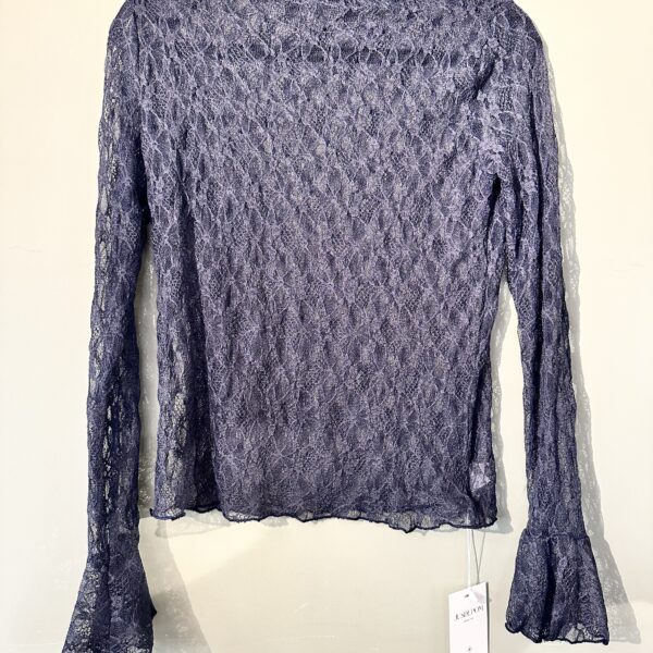 Lace LS Top - Blue